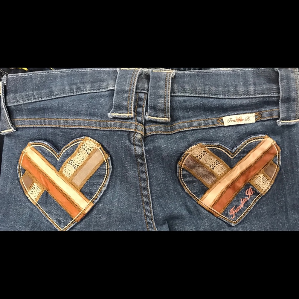 Frankie B Heart Pocket Denim Jeans